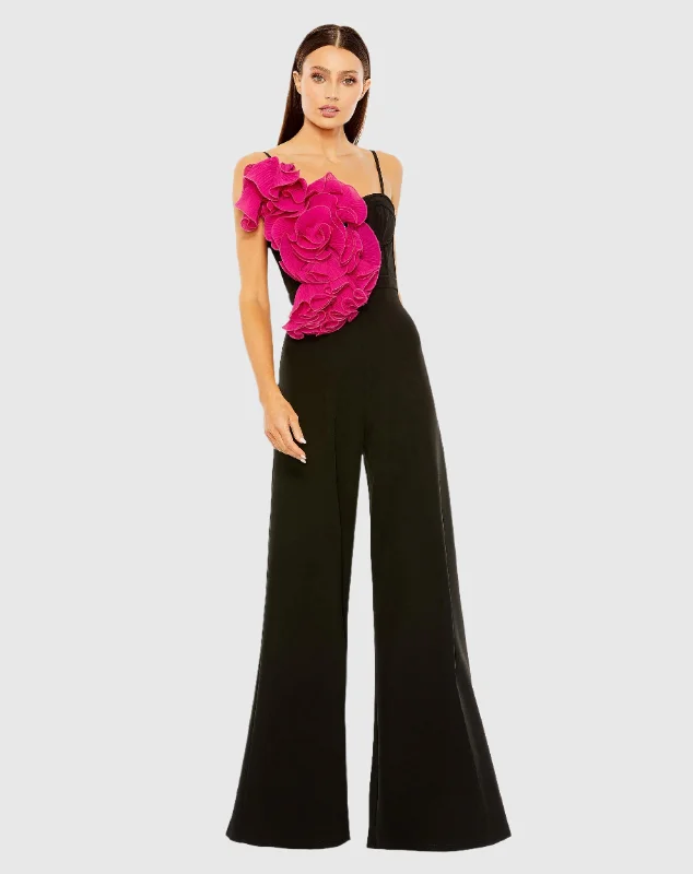 Oversized Ruffle Wide Leg Jumpsuit