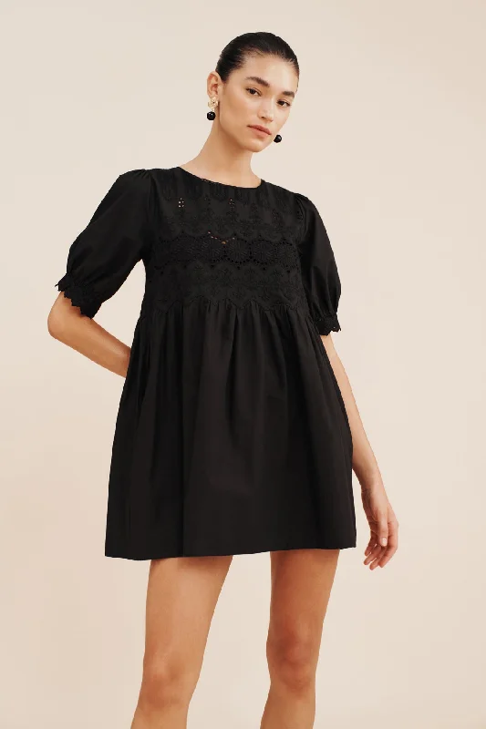 AMELIA MINI DRESS - BLACK