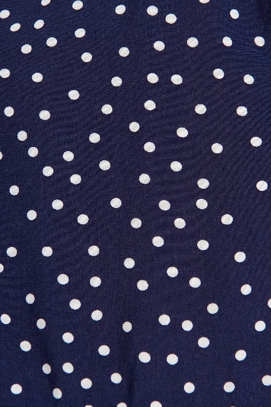 Apollo Dress in Navy Spot