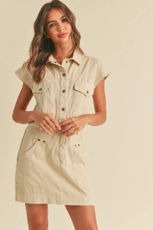 Eleanor Denim Cargo Dress