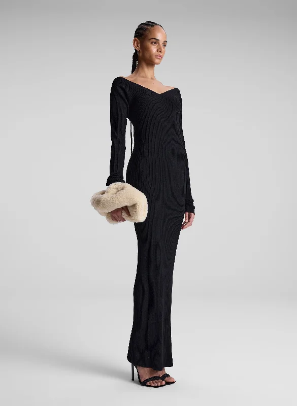 Keaton Ribbed Merino Maxi Dress