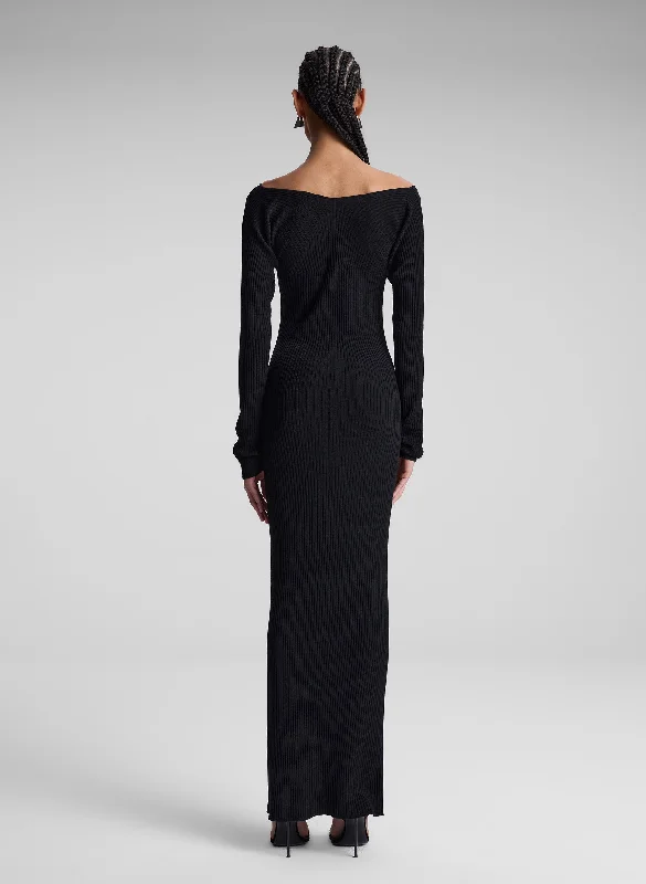 Keaton Ribbed Merino Maxi Dress