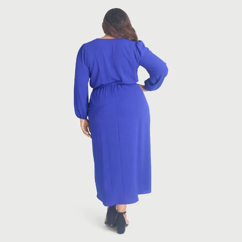 Shannon Sapphire Maxi Wrap Dress