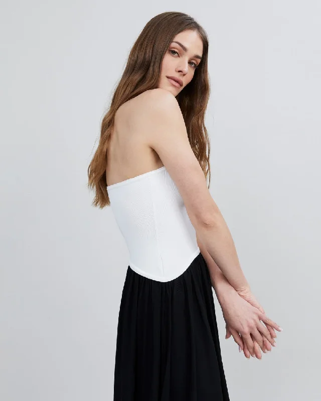 The Strapless Soglio Dress