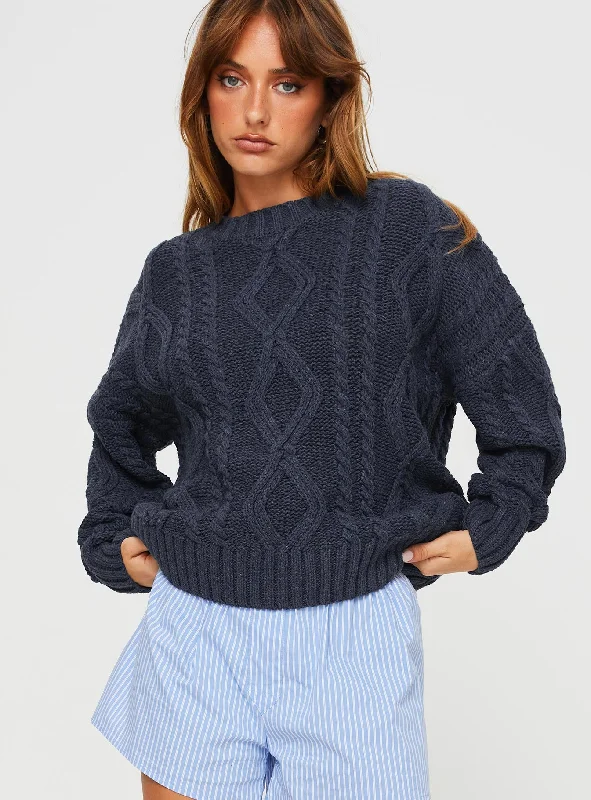 Anaya Oversized Sweater Navy