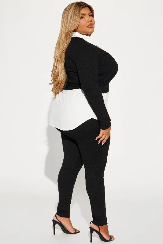 Double Booked Legging Set - Black