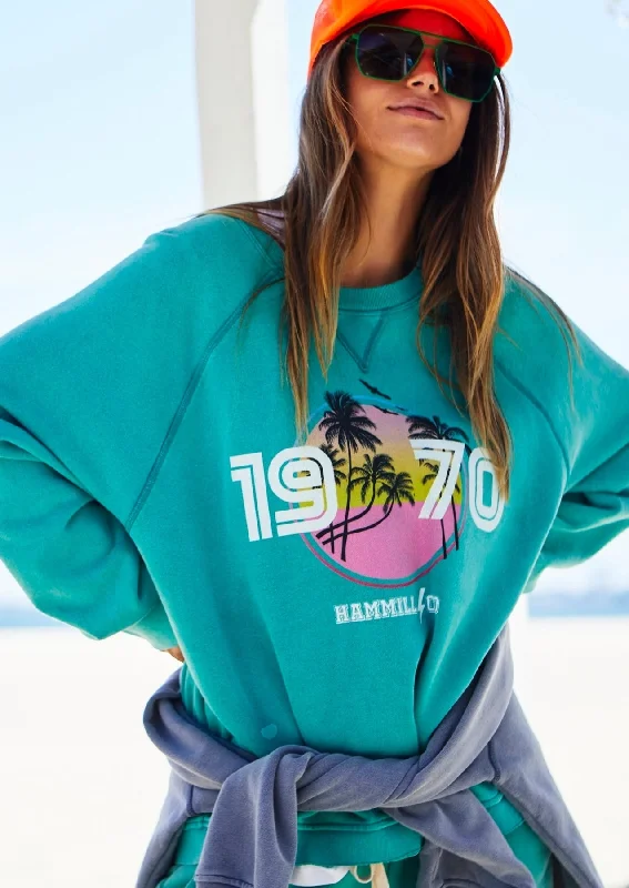 Hammill + Co Beach Vintage Sweat Jade