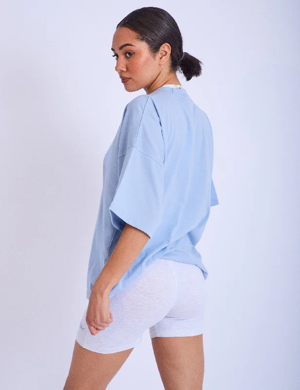 Kaiia Oversized T-shirt Light Blue