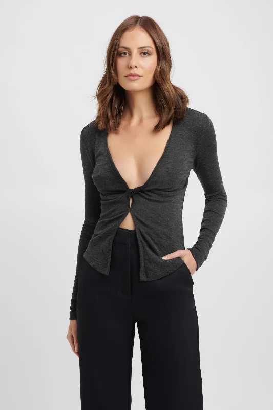 Kalara Long Sleeve Twist Top