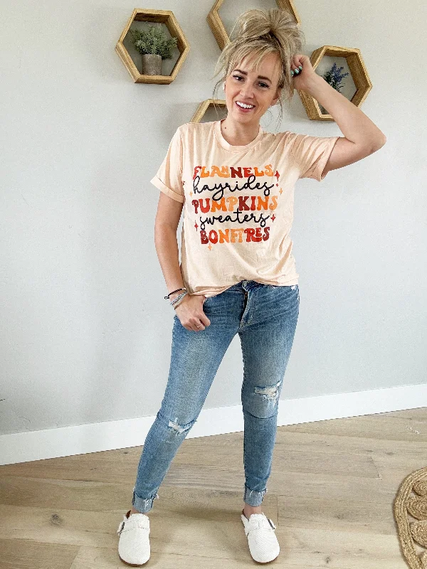 Fall Favorites Graphic Tee (Pink Label)