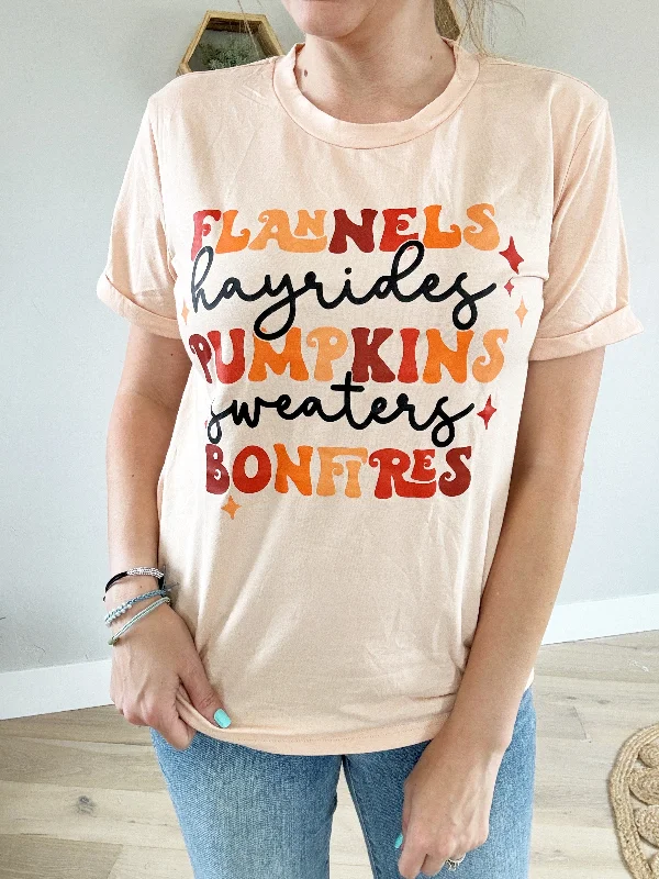 Fall Favorites Graphic Tee (Pink Label)