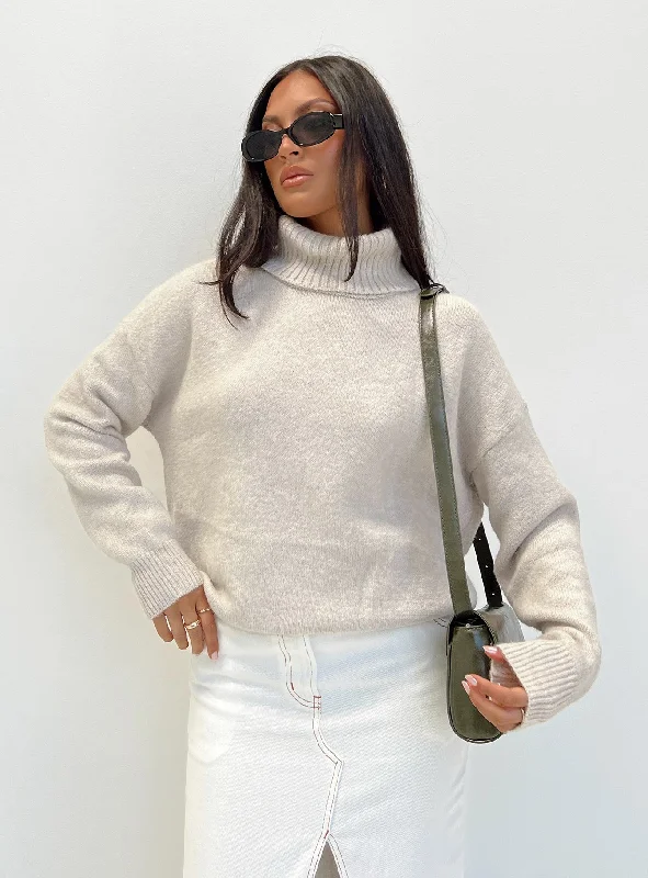 Oswin Turtleneck Sweater Oatmeal