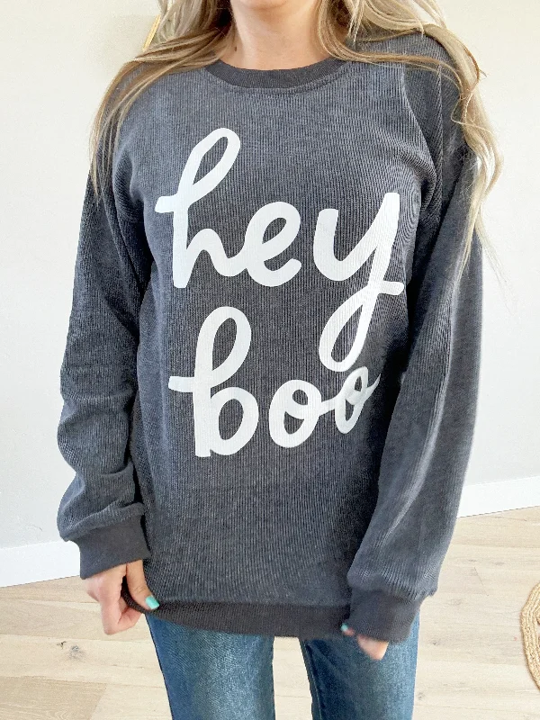 Hey Boo Graphic Sweatshirt (Pink Label)