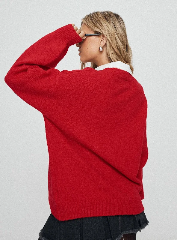 Ryanna Sweater Red