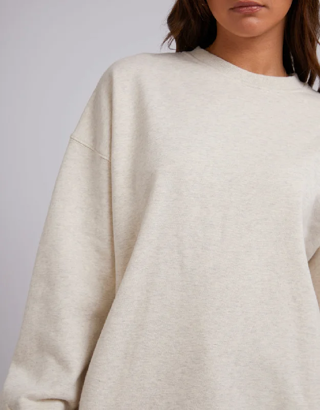 Silent Theory Oversized Crew Oatmeal