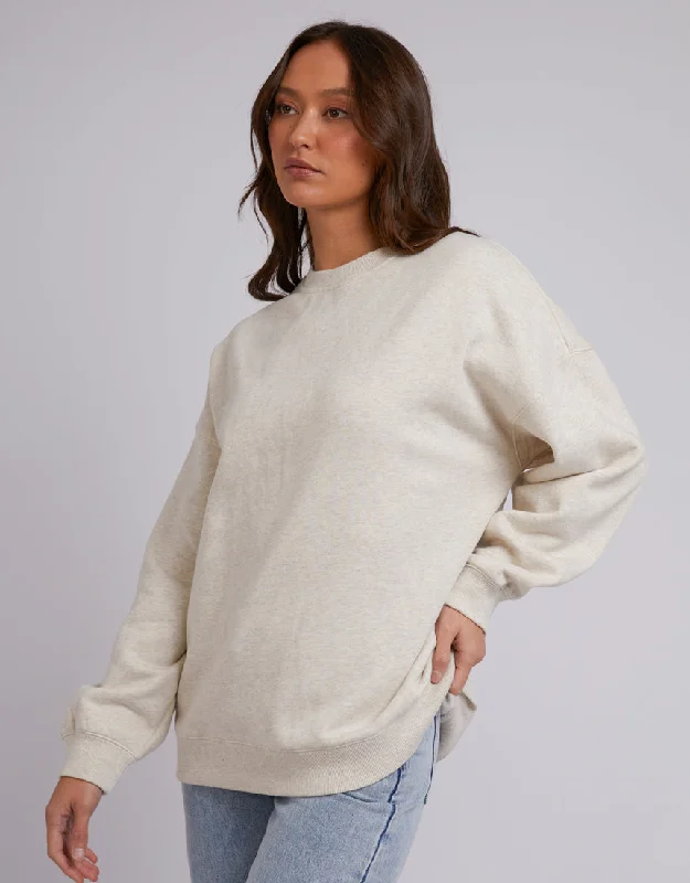 Silent Theory Oversized Crew Oatmeal