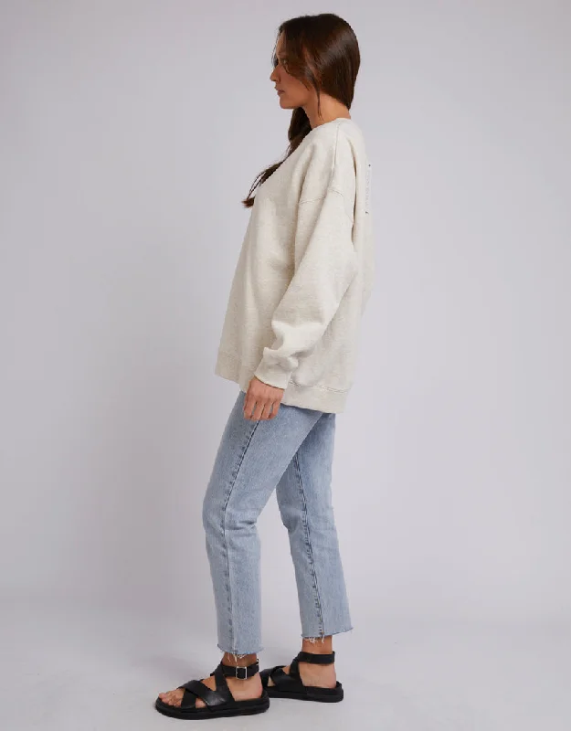 Silent Theory Oversized Crew Oatmeal