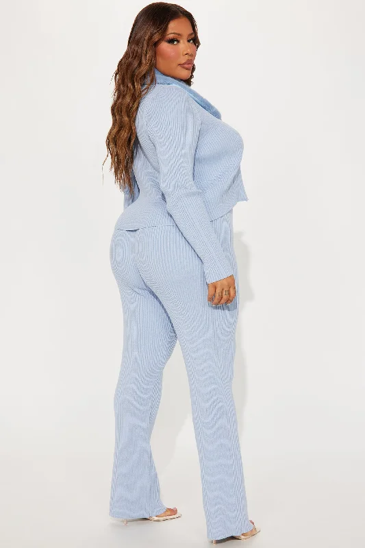 Sincerely Yours Sweater Pant Set - Light Blue