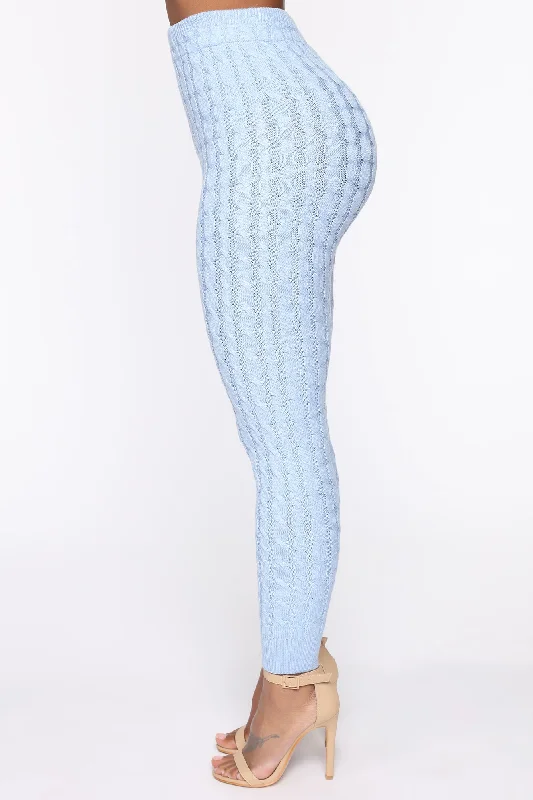 Sweater Sweetie Pant Set - Light Blue