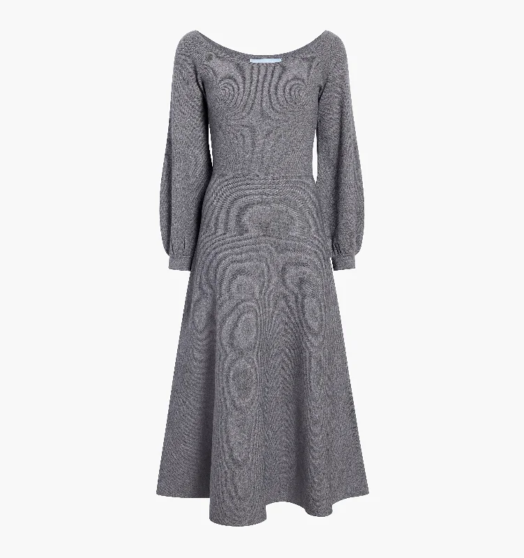 The Maude Dress - Heather Grey