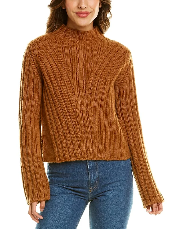 Vince Rib Transfer Cashmere & Wool-Blend Sweater