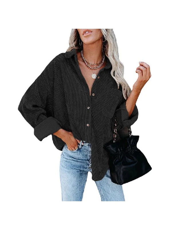 Women's Oversize Loose Casual Corduroy Shirt