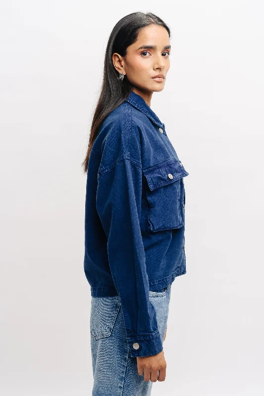 Blue Oversized Denim Jacket