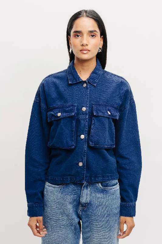 Blue Oversized Denim Jacket