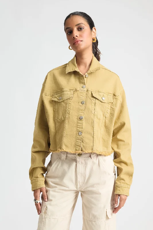 Earthy Hem Denim Jacket