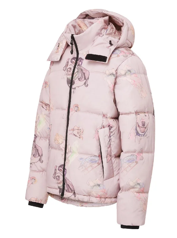 Hooded Puffer - Yuri Pink