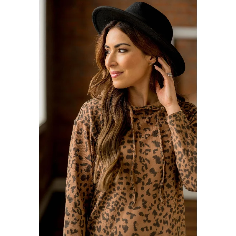 Leopard Tunic Hoodie