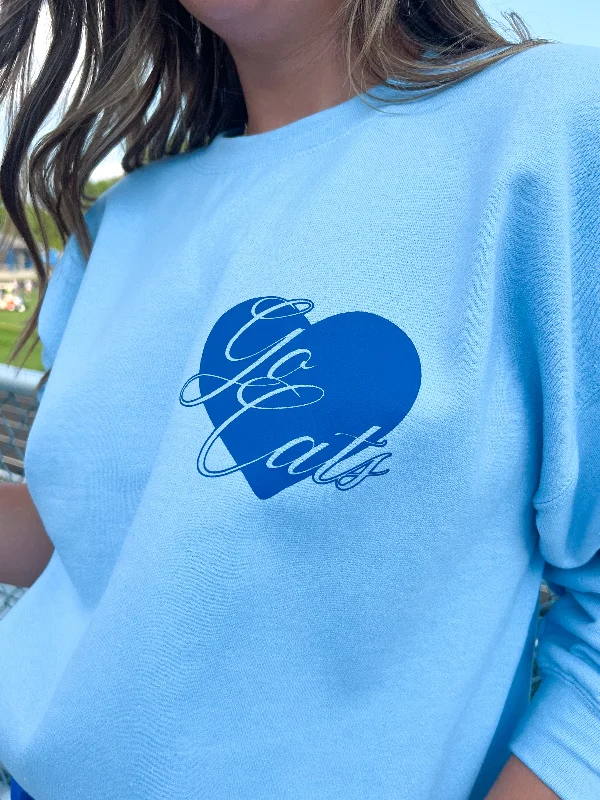 ON GAMEDAYS WE WEAR BLUE CUSTOM CREWNECK