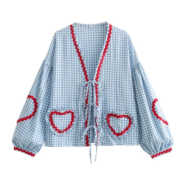 LUCY | LOOSE HEART POCKETS SHIRT