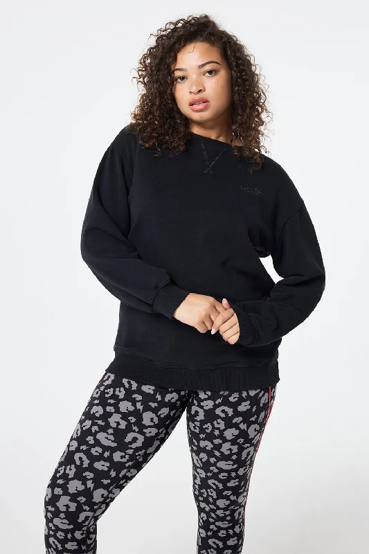 Black Longline Sweatshirt