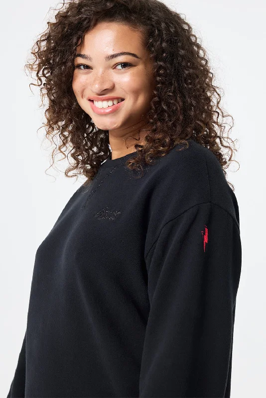 Black Longline Sweatshirt