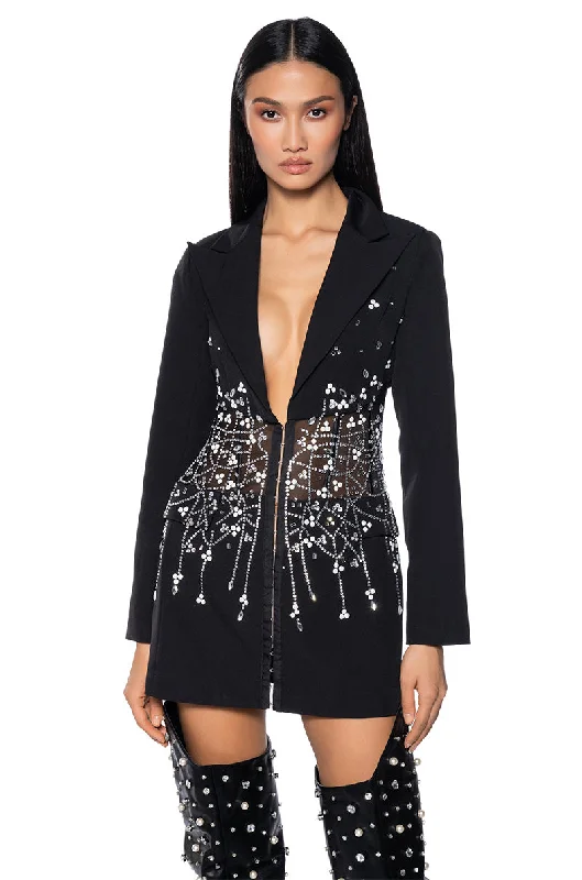 GLITZ AND GLAM CORSET BLAZER