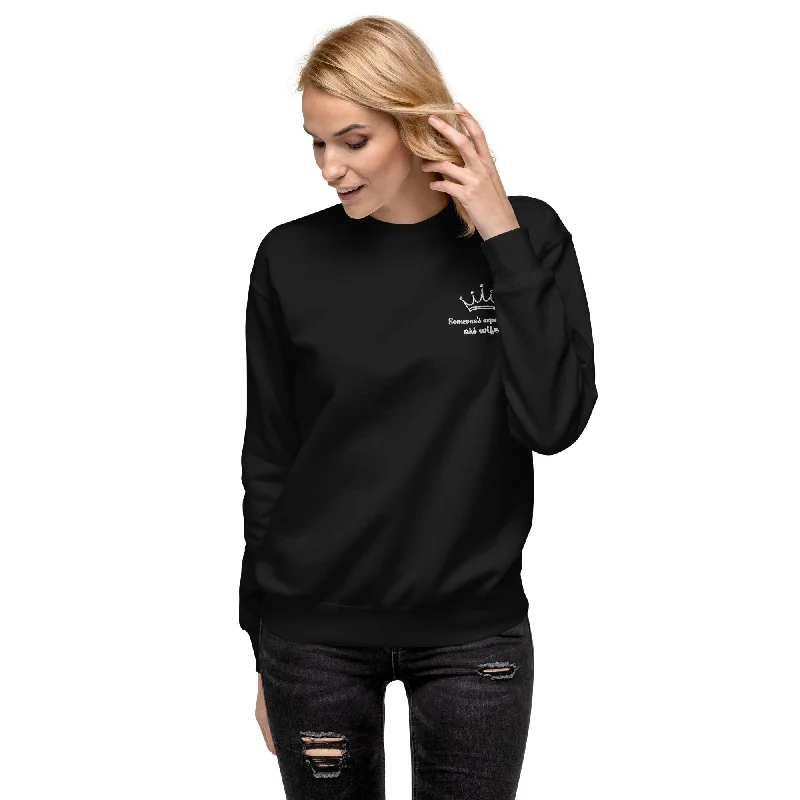 Hot Girl Expensive Wife Embroidered Sweatshirt