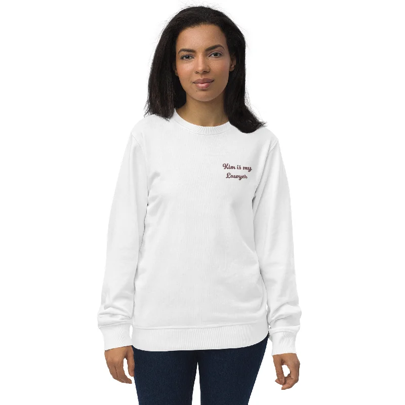 Hot Girl Kim Embroidered Organic Sweatshirt