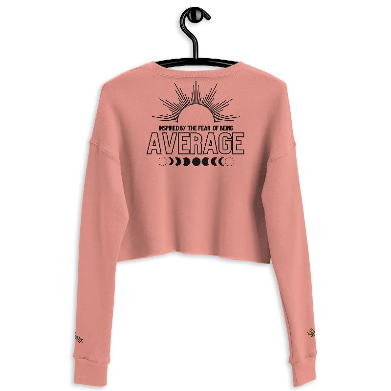 Hot Girl Not Average Cropped Sweatshirt