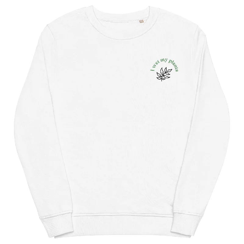 Hot Girl Plants Unisex Embroidered Organic Sweatshirt