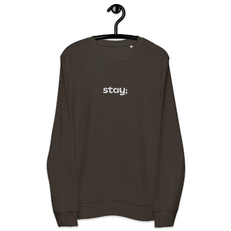 Hot Girl Stay Organic Embroidered Sweatshirt