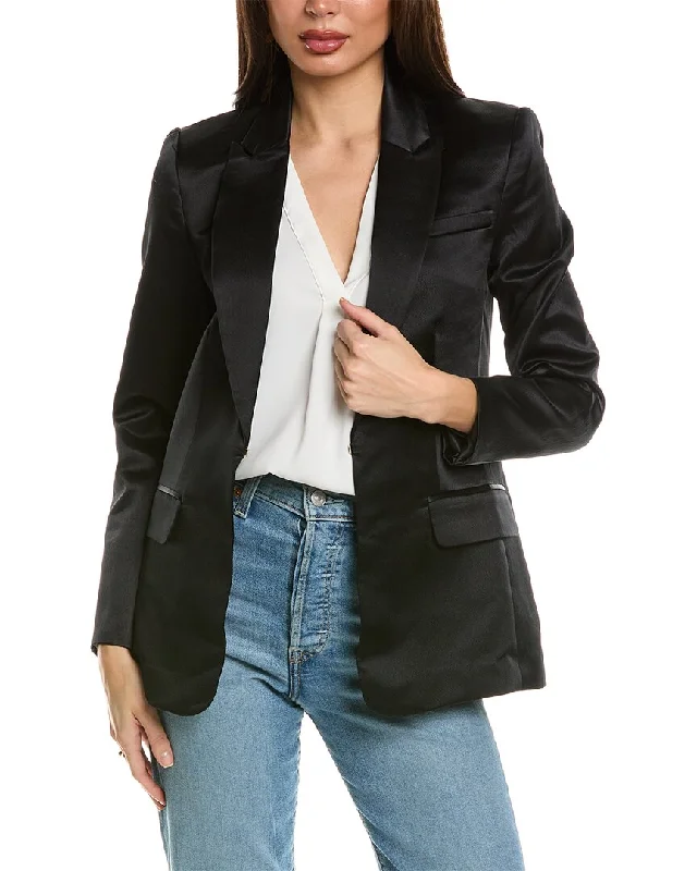 LoveShackFancy Gaston Silk Blazer