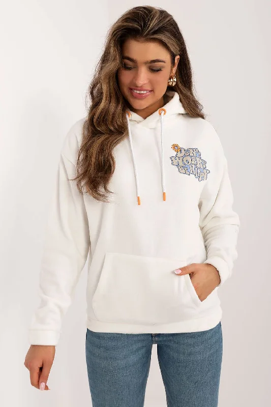 Sublevel Don’t Worry Be Hippy Hoodie In White