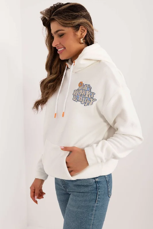 Sublevel Don’t Worry Be Hippy Hoodie In White