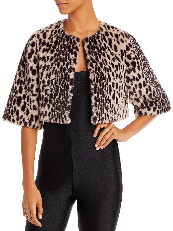 Womens Animal Print Dressy Bolero