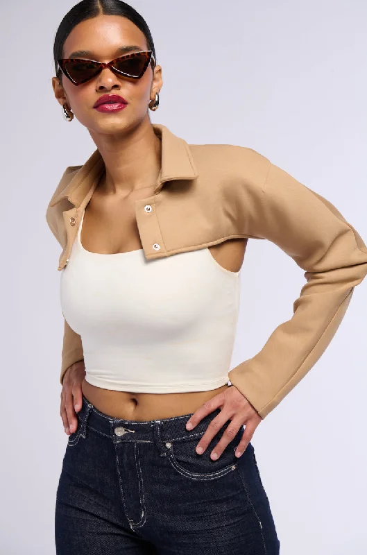 YUKI CROP BOLERO WORKING JACKET